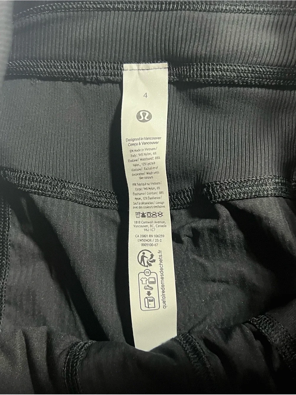 Lululemon Dance Studio Mid Rise Full Length Pant Jogger Black Women's Size 4 - Picture 7 of 9